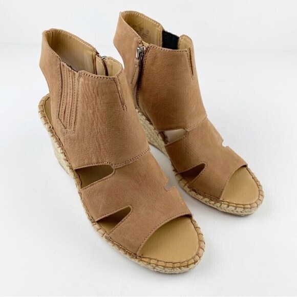 Franco Sarto Brown Nola Espadrille Wedge Sandals Size 9 NEW - Picture 8 of 12